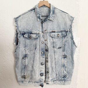 Vintage Marlboro Classics Distressed Denim Vest